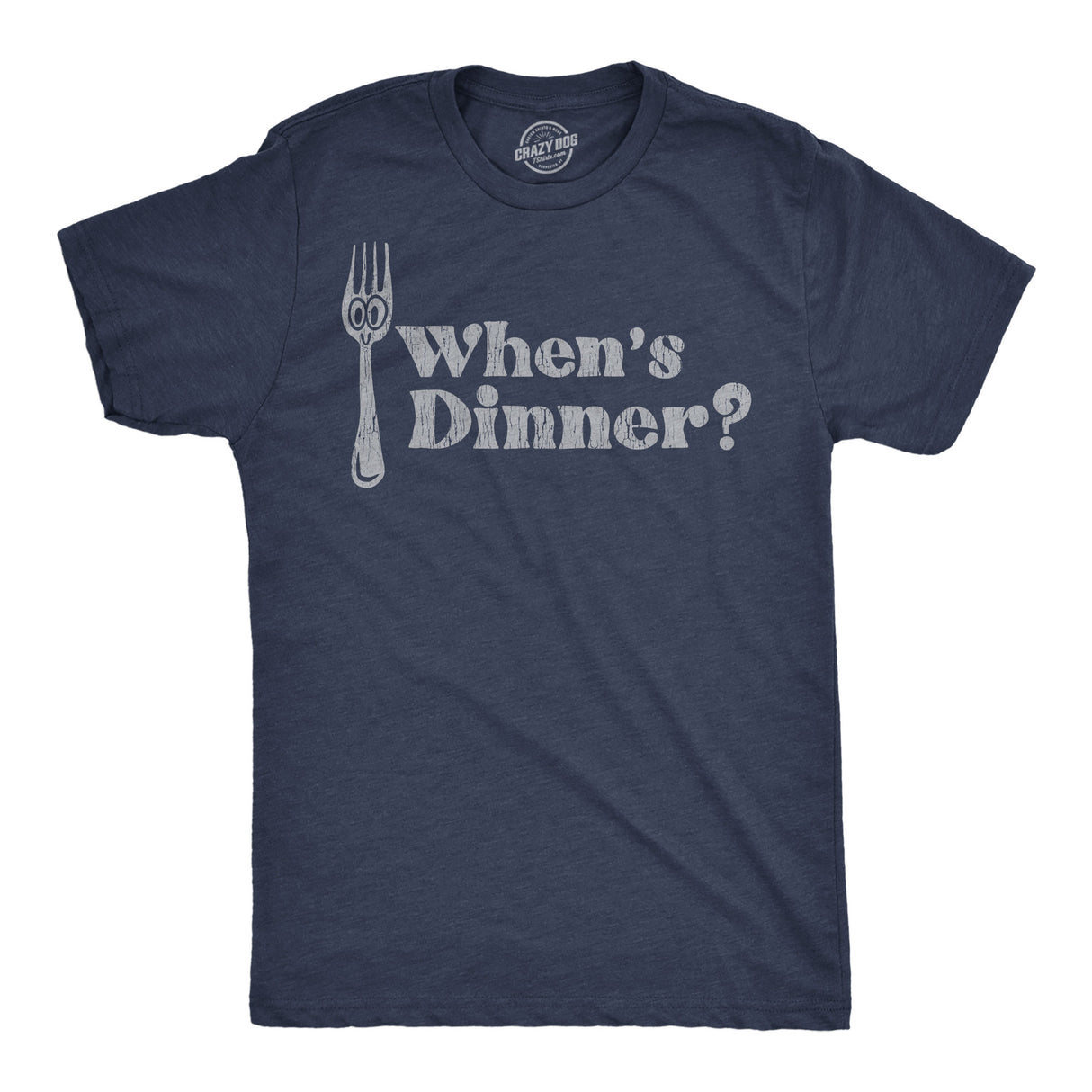 Mens Funny T Shirts Whens Dinner Sarcastic Eating Graphic Novelty Tee for Men