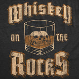Mens Funny T Shirts Whiskey On The Rocks Sarcastic Drinking Graphic Novelty Tee for Men