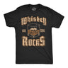 Mens Funny T Shirts Whiskey On The Rocks Sarcastic Drinking Graphic Novelty Tee for Men