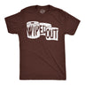 Mens Funny T Shirts Wiped Out Sarcastic Toilet Paper Graphic Novelty Tee for Men