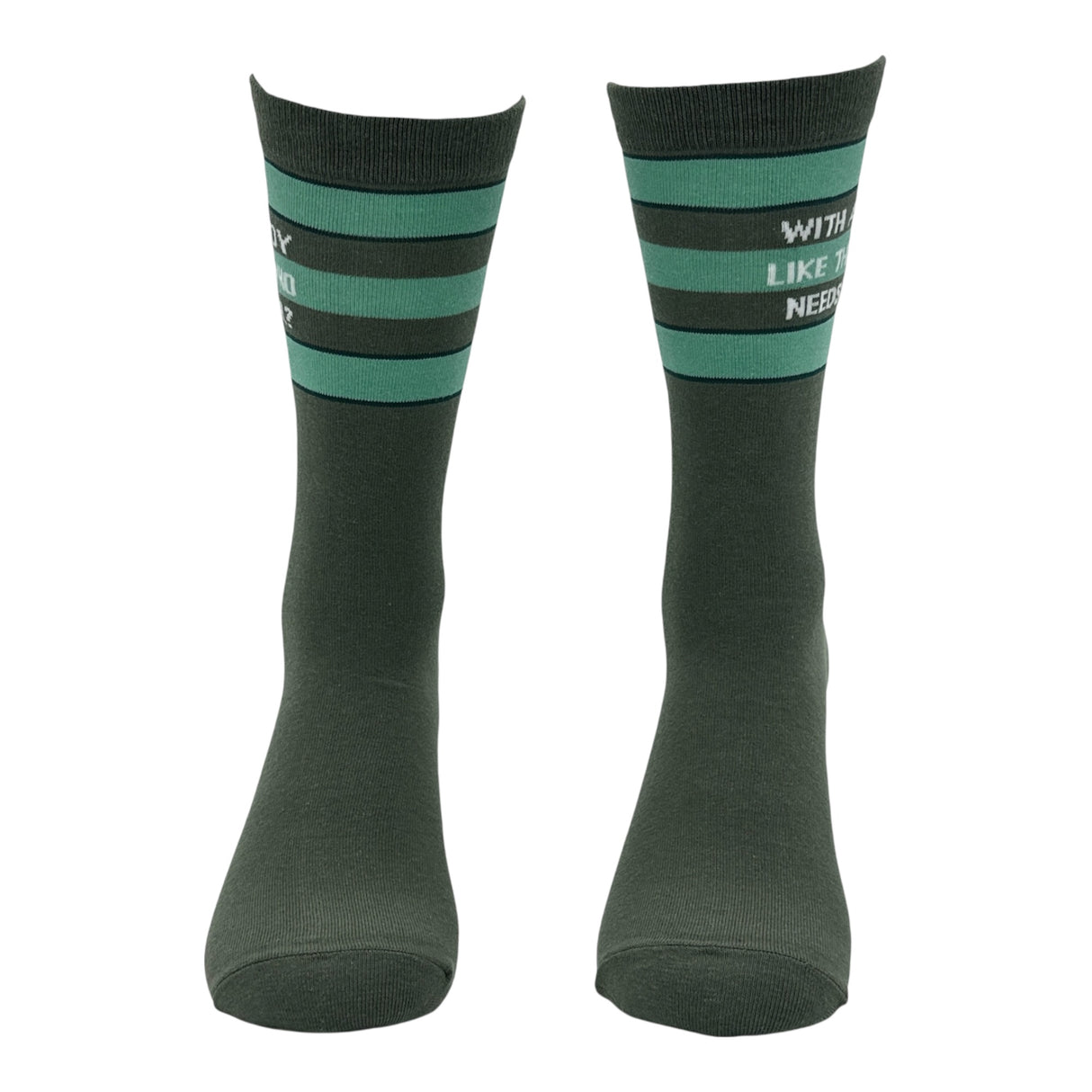 Men's With A Body Like This Who Needs Hair Socks Funny Sarcastic Graphic Novelty Footwear for Men
