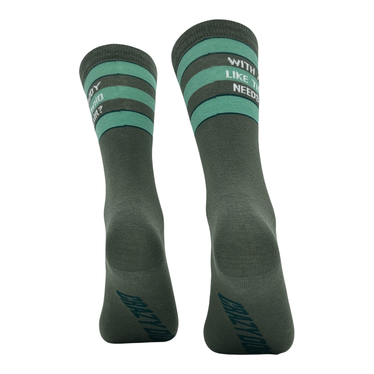 Men's With A Body Like This Who Needs Hair Socks Funny Sarcastic Graphic Novelty Footwear for Men