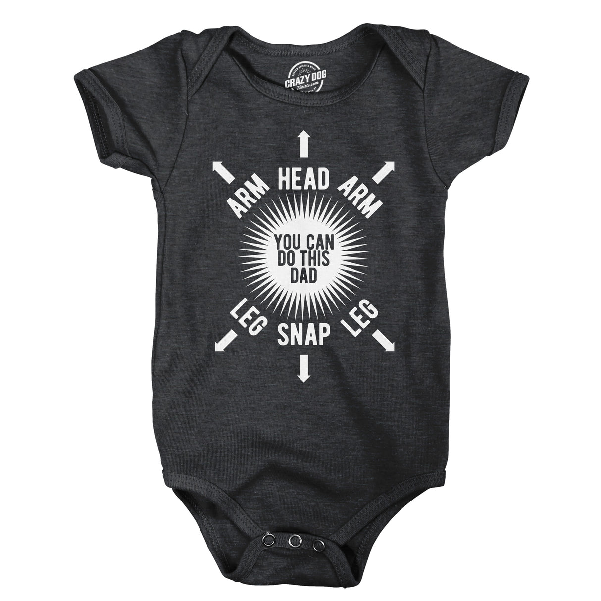 You Can Do This Dad Baby Bodysuit Funny Sarcastic Graphic Novelty Jumper for Infants