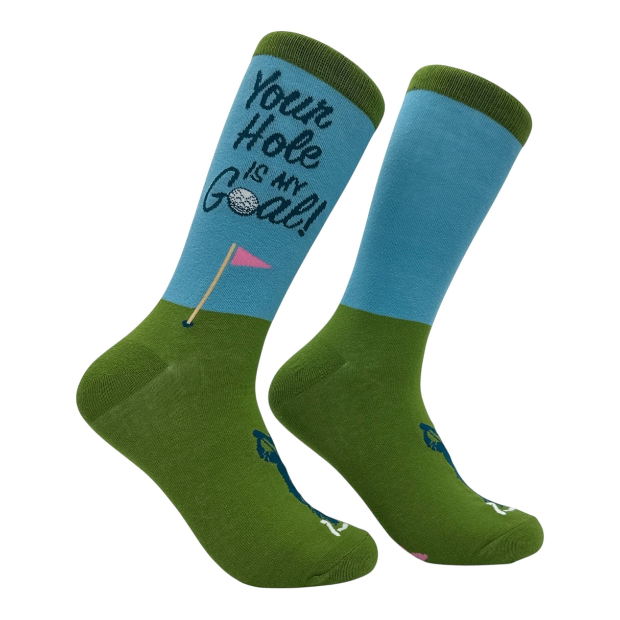 Funny Golf Socks for Men Vintage Sports Crews for Guys with Hilarious Jokes