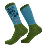 Funny Golf Socks for Men Vintage Sports Crews for Guys with Hilarious Jokes