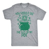 Mens Funny T Shirts You Should See The Size Of My Pot Sarcastic St Patricks Day Graphinc 420 Tee for Men