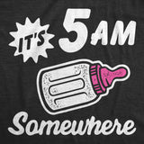 Its 5 AM Somewhere Baby Bodysuit Funny Sarcastic Milk Drinking Graphic Jumper For Infants