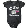 Its 5 AM Somewhere Baby Bodysuit Funny Sarcastic Milk Drinking Graphic Jumper For Infants