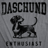 Mens Funny T Shirts Daschund Enthusiast Sarcastic Puppy Graphic Novelty Tee For Men