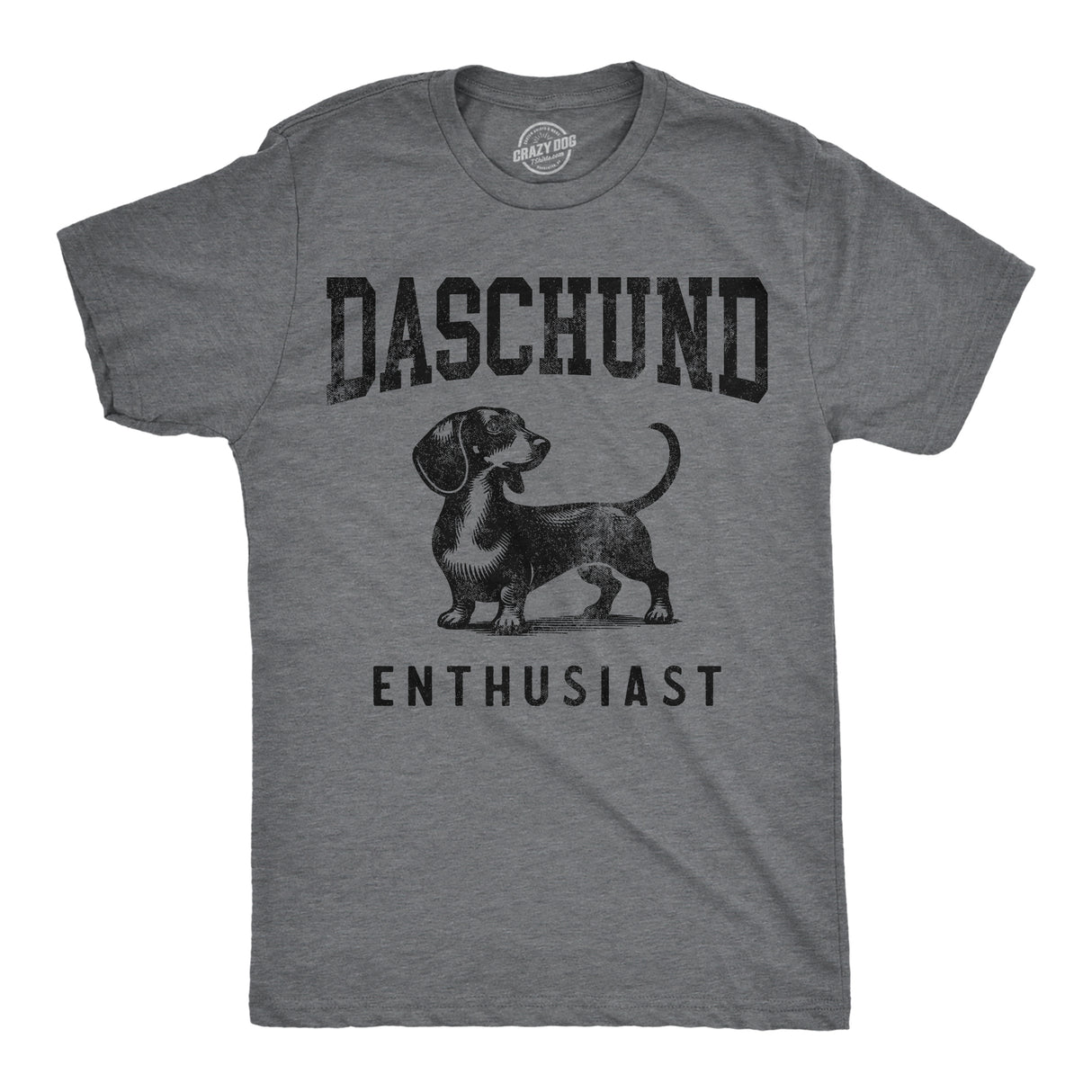 Mens Funny T Shirts Daschund Enthusiast Sarcastic Puppy Graphic Novelty Tee For Men