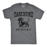 Mens Funny T Shirts Daschund Enthusiast Sarcastic Puppy Graphic Novelty Tee For Men