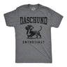 Mens Funny T Shirts Daschund Enthusiast Sarcastic Puppy Graphic Novelty Tee For Men