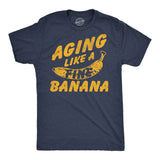 Mens Funny T Shirts Aging Like A Fine Banana Sarcastic Graphic Novelty Tee for Men