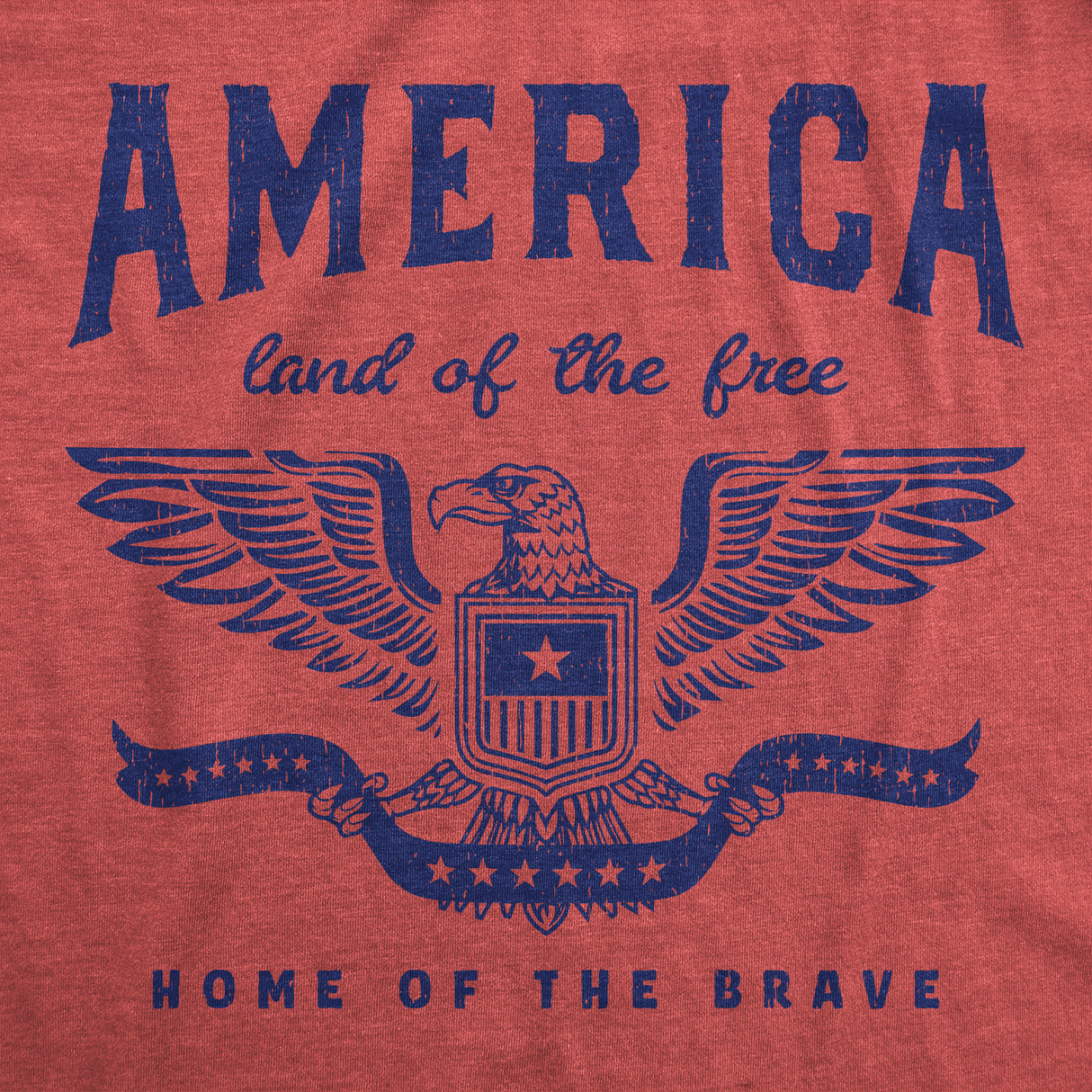 Mens Funny T Shirts America Land Of The Free Home Of The Brave Graphic Patriotic Novelty Tee For Men