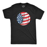 Mens Funny T Shirts American Flag Baseball Sarcastic Fourth Of July Graphic Novelty Tee for Men
