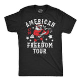 Mens Funny T Shirts American Freedom Tour Sarcastic Fourth Of July Graphic Novelty Tee for Men
