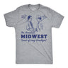 Mens Funny T Shirts The American Midwest Sarcastic USA Graphic Novelty Tee For Men