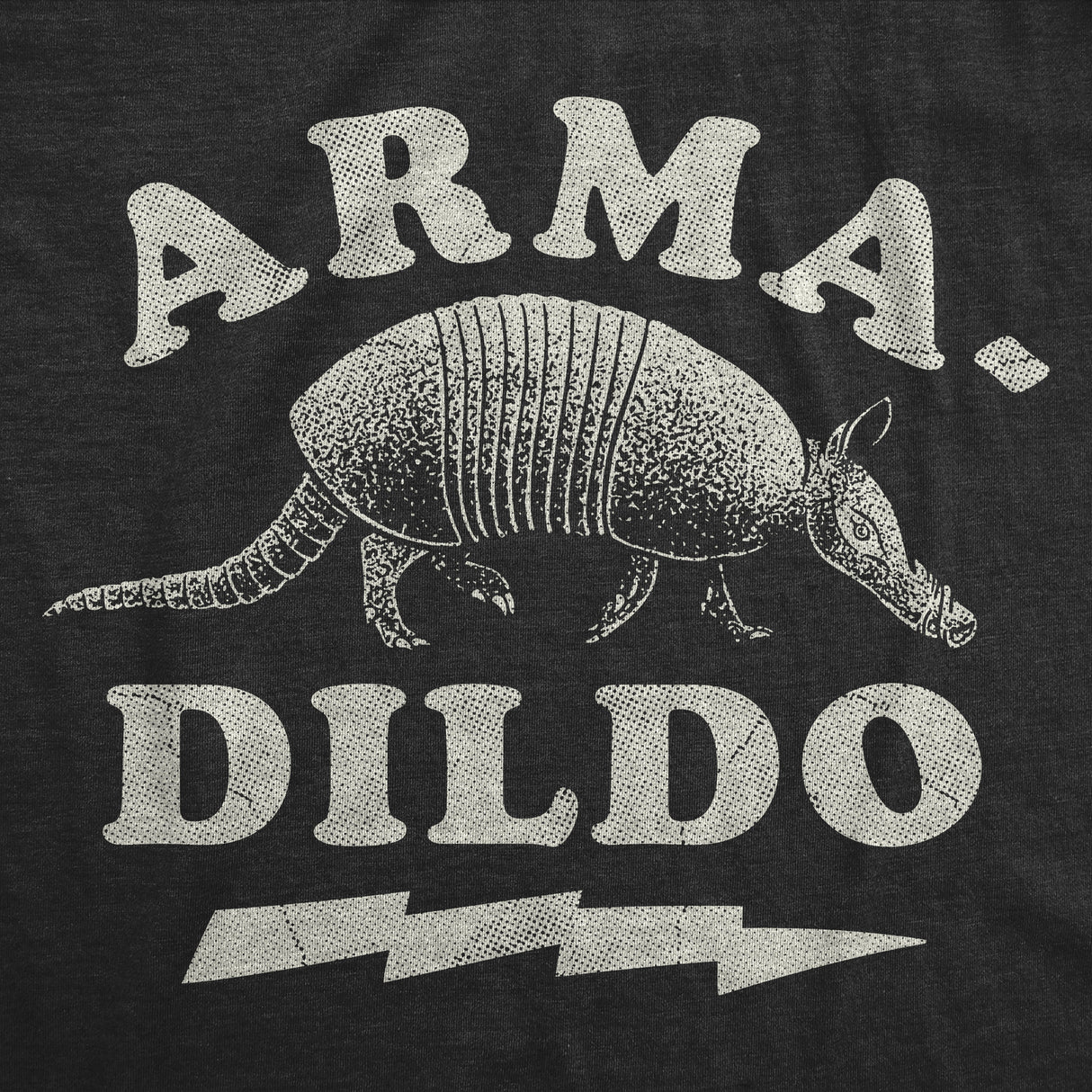 Mens Funny T Shirts Arma Dildo Sarcastic Animal Graphic Novelty Tee for Men