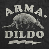 Mens Funny T Shirts Arma Dildo Sarcastic Animal Graphic Novelty Tee for Men