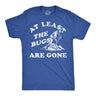 Mens Funny T Shirts At Least The Bugs Are Gone Sarcastic Winter Graphic Novelty Tee for Men