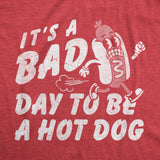 Mens Funny T Shirts Its A Bad Day to Be A Hotdog Sarcastic Fourth Of July Graphic Novelty Tee for Men