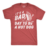 Mens Funny T Shirts Its A Bad Day to Be A Hotdog Sarcastic Fourth Of July Graphic Novelty Tee for Men