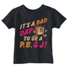 Toddler Funny T Shirts Its A Bad Day To Be A PB&J Sarcastic Sandwich Graphic Novelty Tee For Young Kids