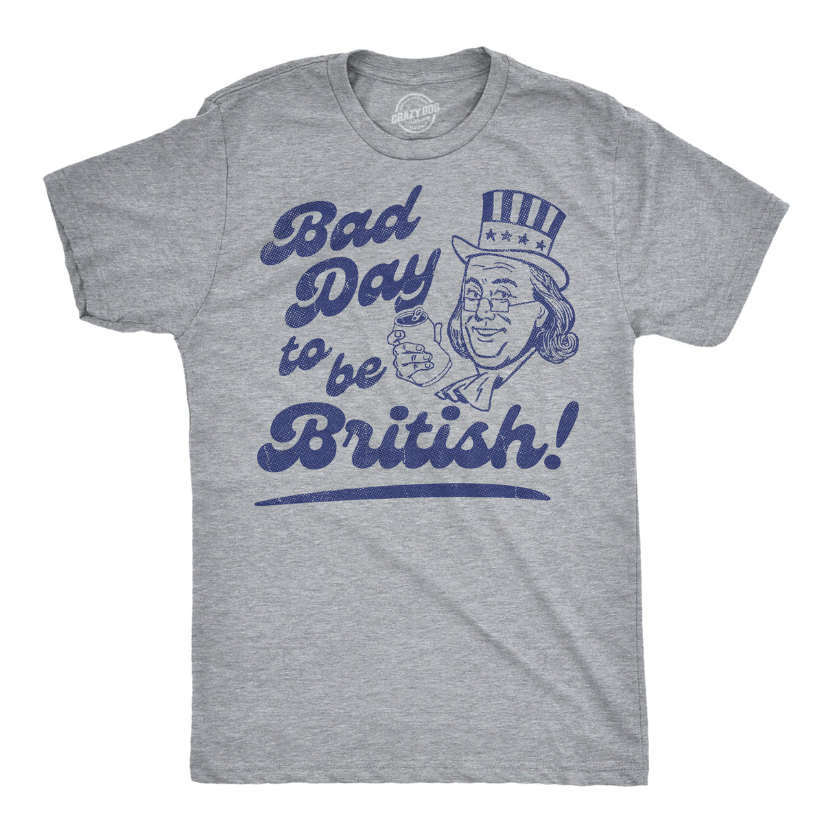 Mens Funny T Shirts Bad Day to Be British Sarcastic Fourth Of July Graphic Novelty Tee for Men