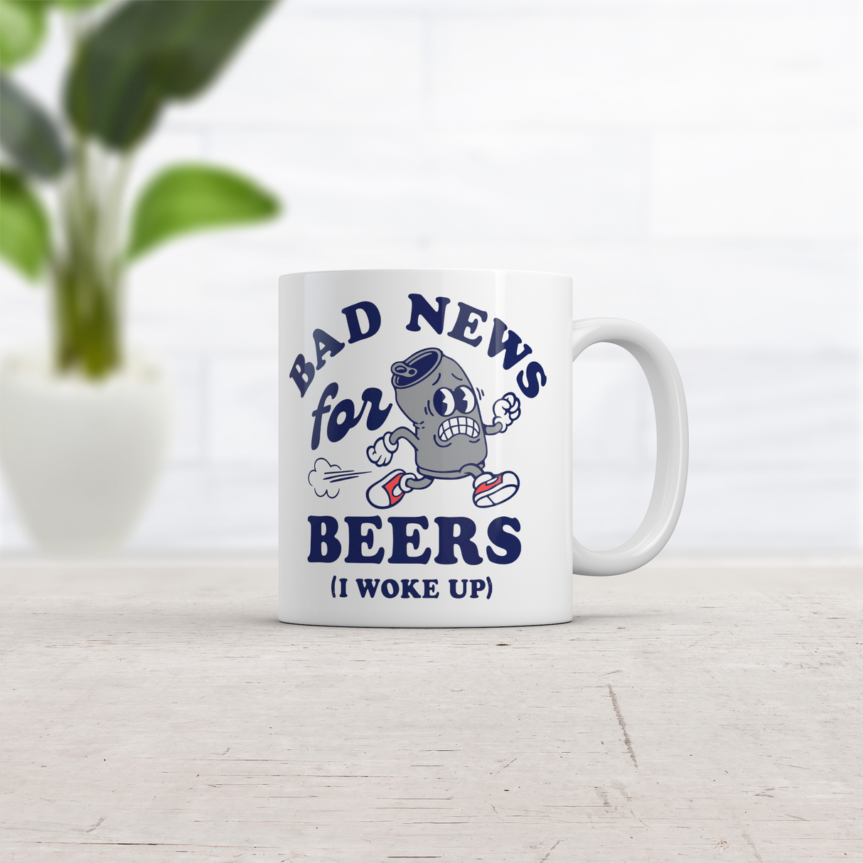 Bad News for Beers I Woke Up Mug Funny Sarcastic Drinking  Graphic Novelty Coffee Cup-11oz
