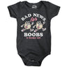 Bad News For Boobs I Woke Up Baby Bodysuit Funny Sarcastic Graphic Novelty Jumper For Infants