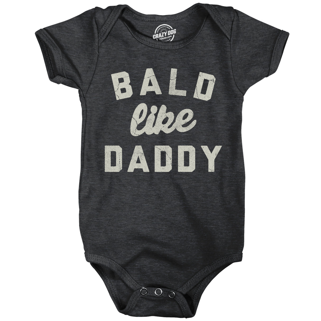Bald Like Daddy Baby Bodysuit Funny Sarcastic Balding Joke Novelty Jumper for Infants