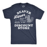 Mens Funny T Shirts Beaver Liquor Discount Store Sarcastic Adult Joke Graphic Novelty Tee for Men