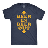 Mens Funny T Shirts Beer In Beer Out Sarcastic Drinking Graphic Novelty Tee For Men