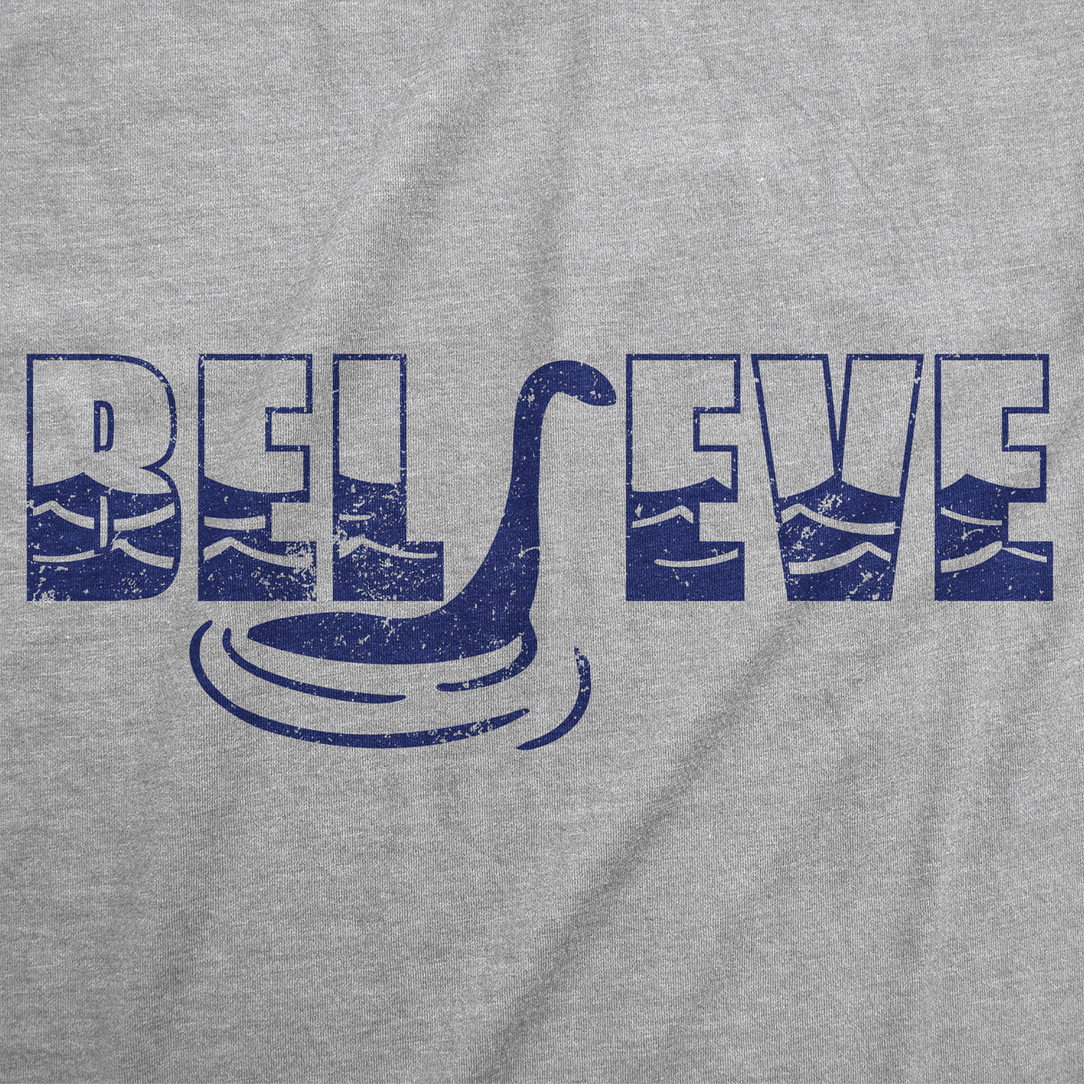 Mens Funny T Shirts Believe Nessie Sarcastic Loch Ness Monster Graphic Novelty Tee for Men