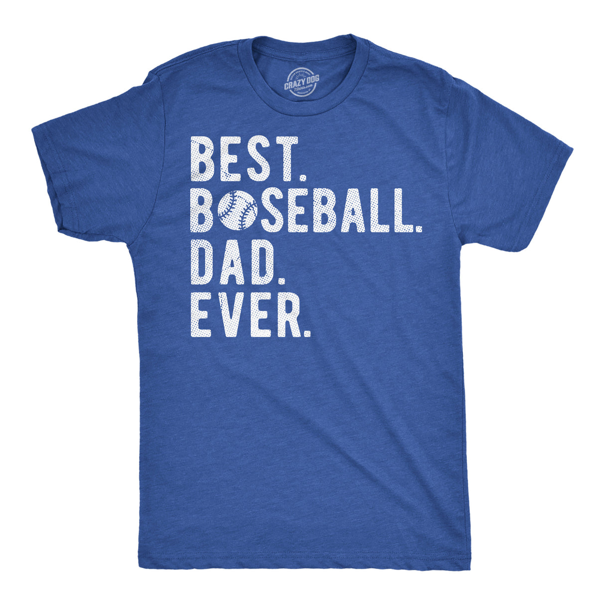 Mens Funny T Shirts Best Baseball Dad Ever Sarcastic Fathers Day Graphic Novelty Tee for Men