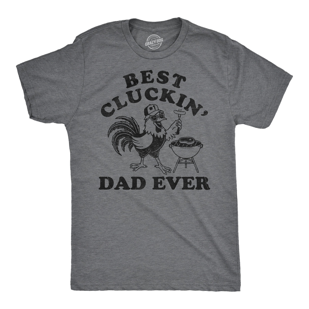 Mens Funny T Shirts Best Cluckin Dad Ever Sarcastic Fathers Day Graphic Novelty Tee for Men