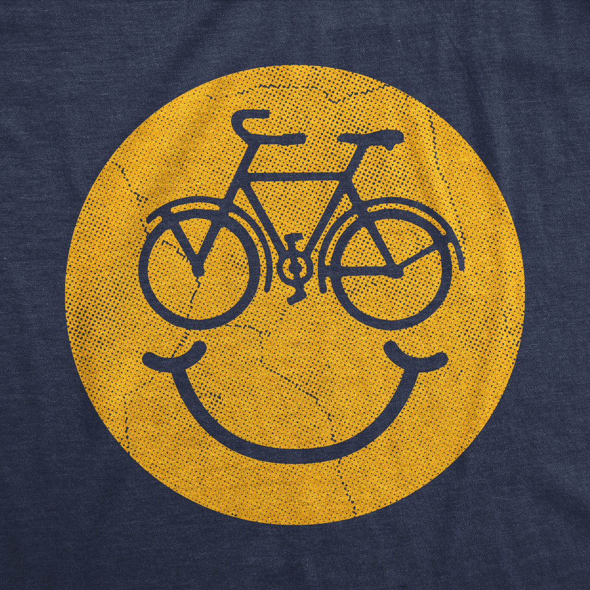 Mens Funny T Shirts Bike Smile Sarcastic Smiling Face Graphic Novelty Biking Tee for Men