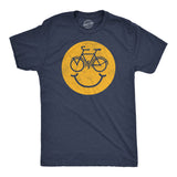 Mens Funny T Shirts Bike Smile Sarcastic Smiling Face Graphic Novelty Biking Tee for Men