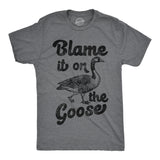 Mens Funny T Shirts Blame It On The Goose Sarcastic Geese Graphic Novelty Tees for Men
