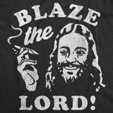 Mens Funny T Shirts Blaze The Lord Sarcastic 420 Graphic Novelty Tee for Men