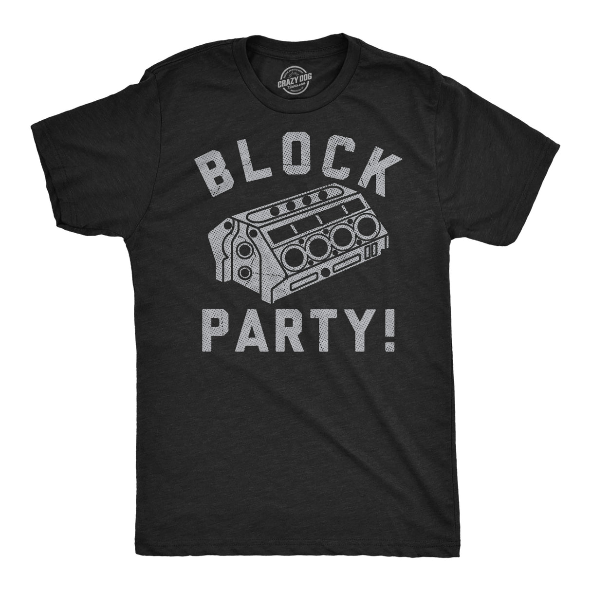 Mens Funny T Shirts Block Party Sarcastic Engine Graphic Novelty Mechanic Tee For Men