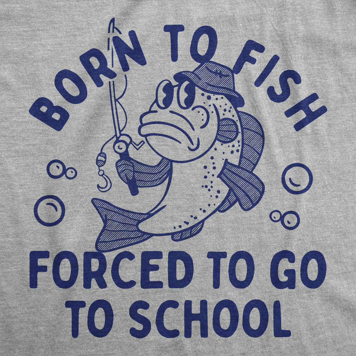 Youth Funny T Shirts Born to Fish Forced to Go to School Sarcastic Graphic Novelty Tee for Young Kids