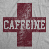 Mens Funny T Shirts Caffeine Red Cross Sarcastic Coffee Graphic Novelty Tee For Men