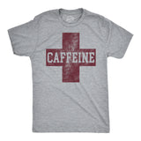 Mens Funny T Shirts Caffeine Red Cross Sarcastic Coffee Graphic Novelty Tee For Men