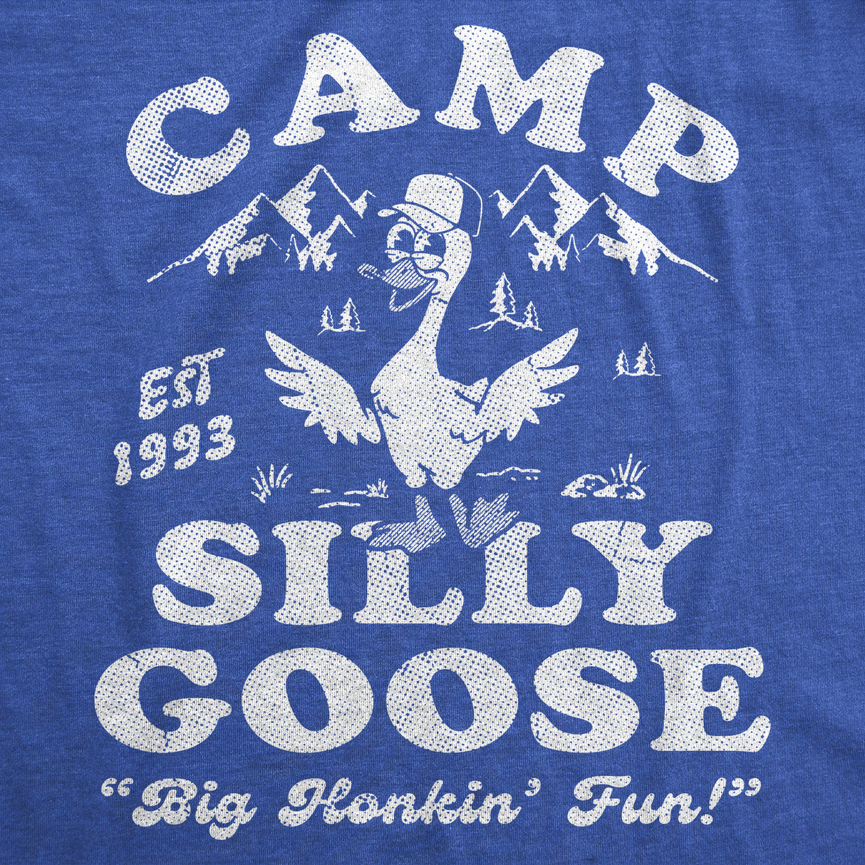 Mens Funny T Shirts Camp Silly Goose Sarcastic Nature Graphic Novelty Tee for Men