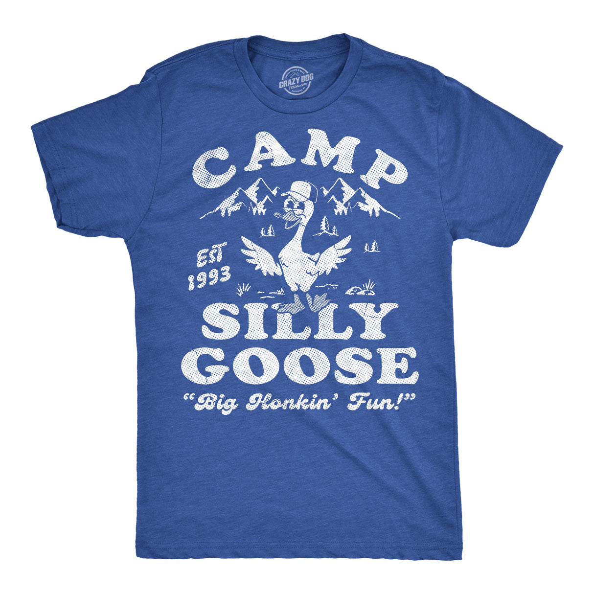 Mens Funny T Shirts Camp Silly Goose Sarcastic Nature Graphic Novelty Tee for Men