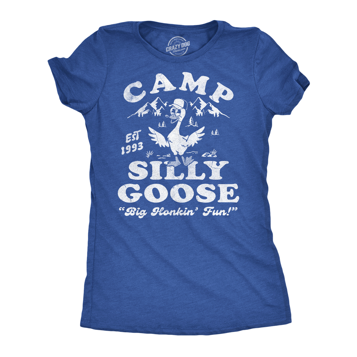 Womens Funny T Shirts Camp Silly Goose Sarcastic Nature Graphic Novelty Tee for Ladies