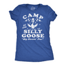Womens Funny T Shirts Camp Silly Goose Sarcastic Nature Graphic Novelty Tee for Ladies
