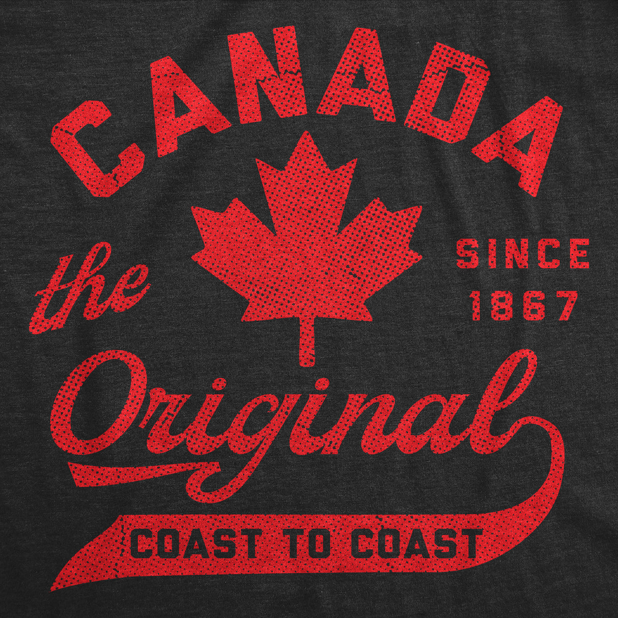 Mens Funny T Shirts Canada The Original Coast to Coast Sarcastic Canadian Graphic Novelty Tee for Men