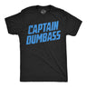 Mens Funny T Shirts Captain Dumbass Sarcastic Graphic Novelty Tee for Men